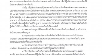 ประกาศเทศบาลตำบลภูวง เรื่อง กำหนดสถานที่ หลักเกณฑ์และวิธีปิดประกาศเกี่ยวกับการเลือกตั้ง